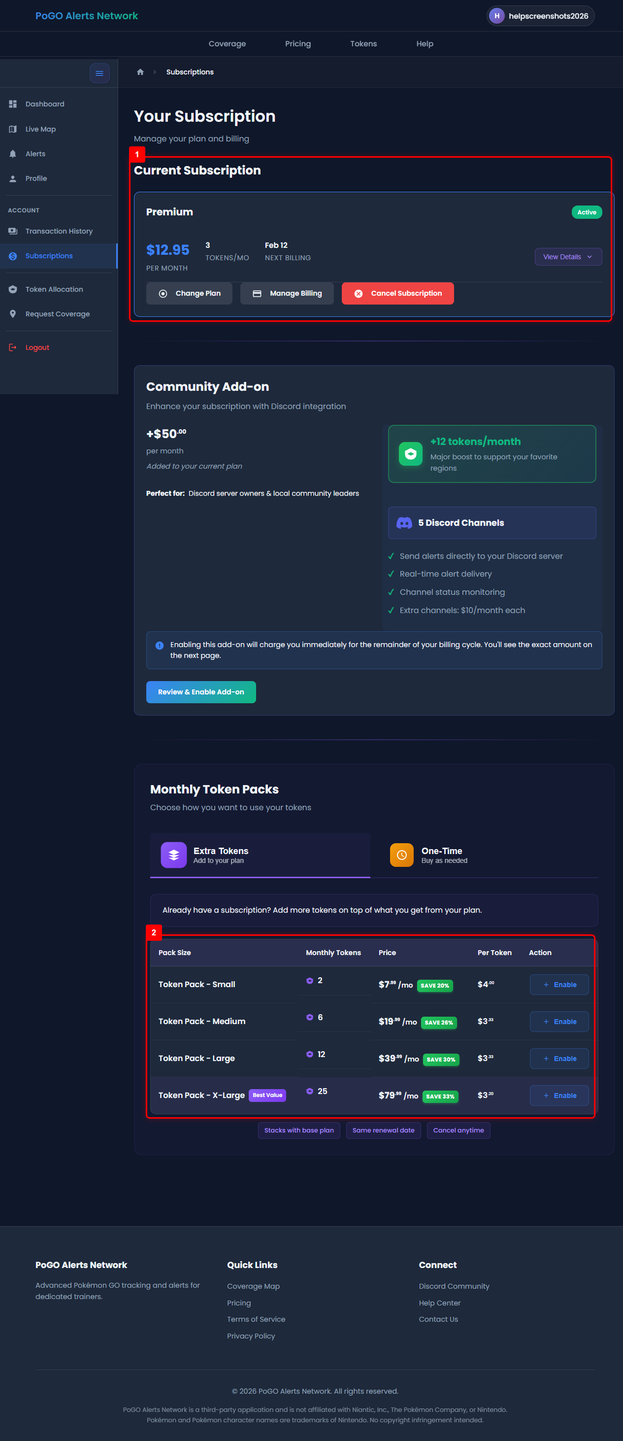 Subscription plans comparison showing Basic, Premium, and Pro tiers